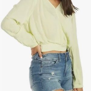 O'NEILL Women's Freely Crinkle Top  (Mint) XL  100% Viscose - New Without Tags